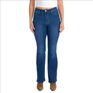 SEVEN7 SLIM FLARE Jeans, "Everest" Dark Wash Mid-rise, Size 12